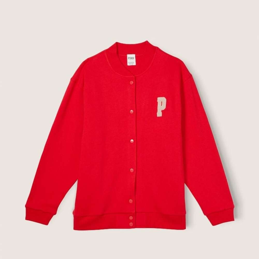 PINK VS Varsity Jacket size Large NWT